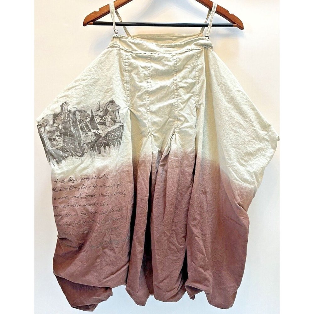 FREE PEOPLE VINTAGE BOHO Y2K TOM AND JERRY GRAPHIC TIE DYE TANK TUNIC ONE SIZE